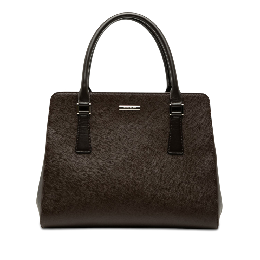 Pre-Loved Burberry Leather Handbag